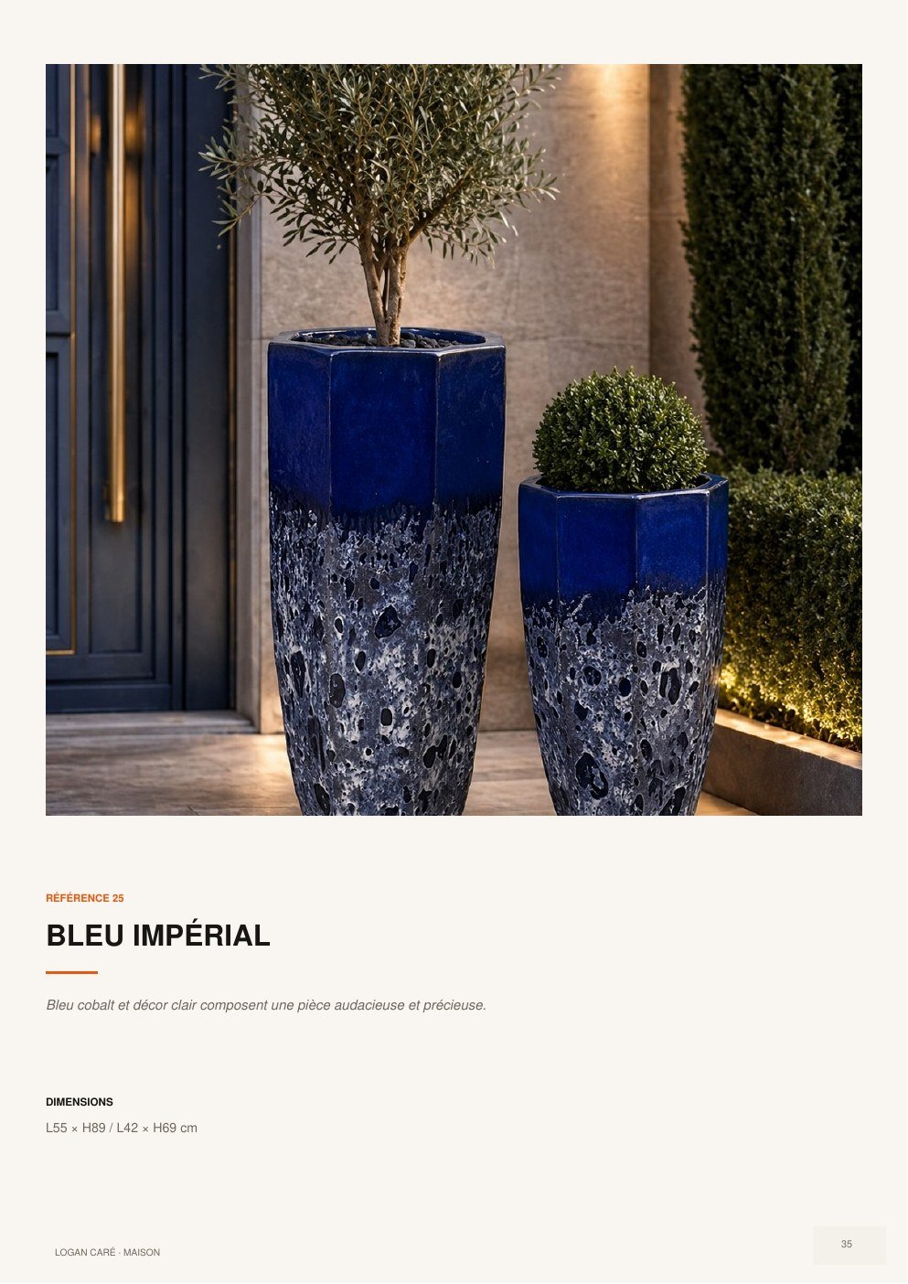 Bleu Impérial, référence 25