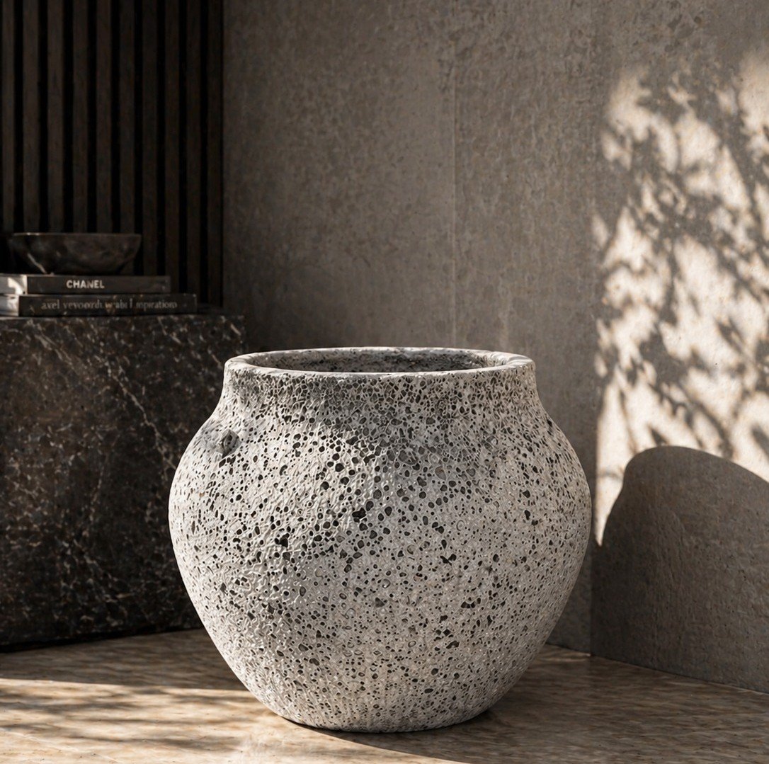 Corail d’Albâtre : texture minérale d’une pièce de la collection